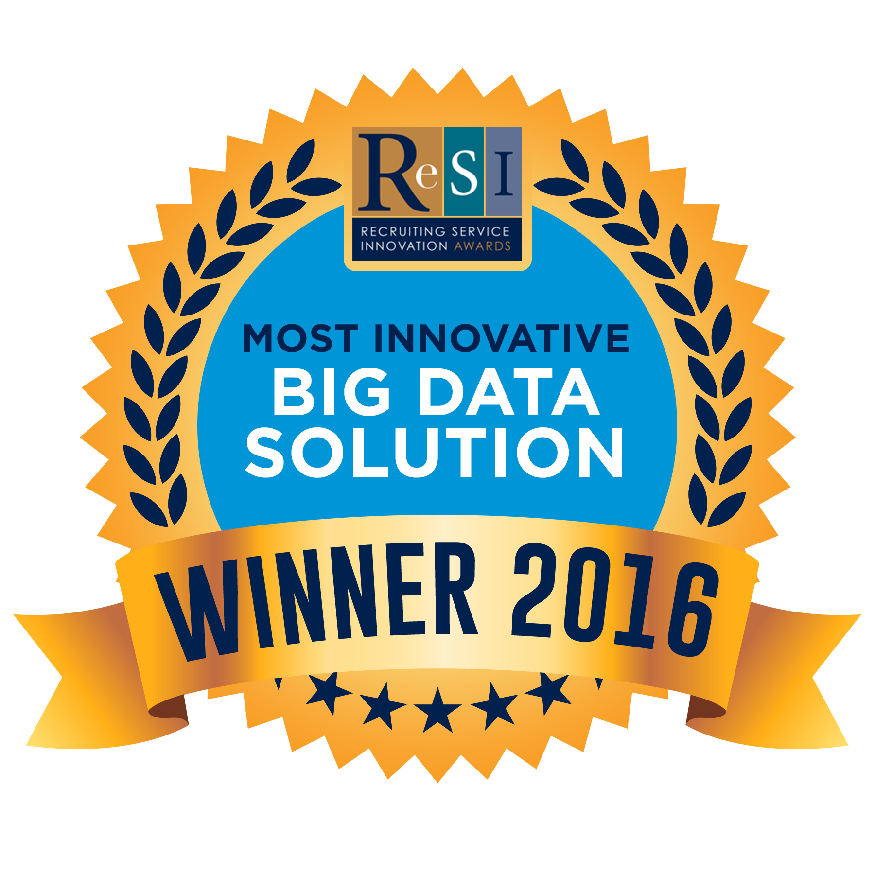 2016 Resi Award for Most Innovative Big Data Solution