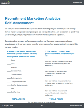 Recruitment Marketing Analytics Self-Assessment Image